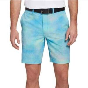 ORIGINAL PENGUIN Men’s Soft Filtered Tie Dye Seersucker Short CLOISONNE 40 Golf